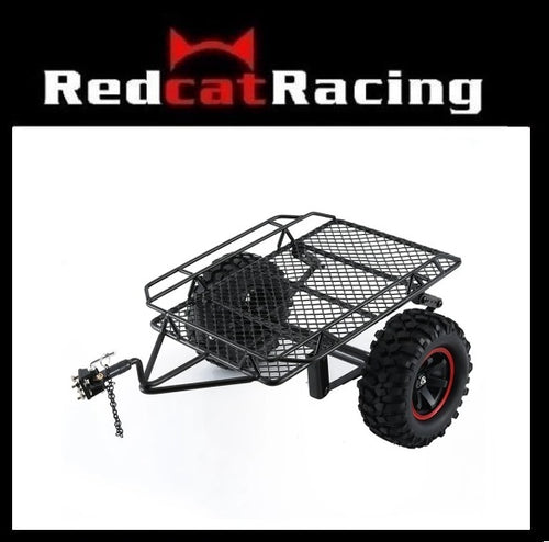 Metal Black Trailer Car Hopper Trail For Axial SCX10 Traxxas Trx4 RC4WD D90 Redcat Tamiya 1/10 RC Crawler | RedcatRacing.Toys