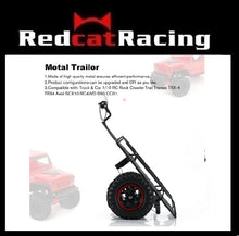 Load image into Gallery viewer, Metal Black Trailer Car Hopper Trail For Axial SCX10 Traxxas Trx4 RC4WD D90 Redcat Tamiya 1/10 RC Crawler | RedcatRacing.Toys