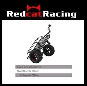 Metal Black Trailer Car Hopper Trail For Axial SCX10 Traxxas Trx4 RC4WD D90 Redcat Tamiya 1/10 RC Crawler | RedcatRacing.Toys