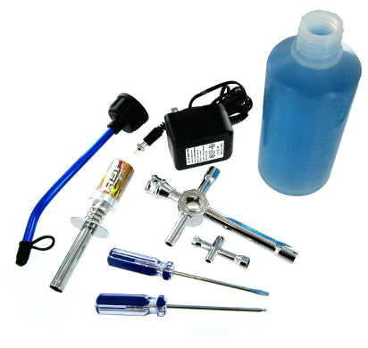 Redcat Racing Starter Kit: Tools, Fuel Bottle, Rechargeable Glow Plug Ignitor W/ Charger 80142A - RedcatRacing.Toys