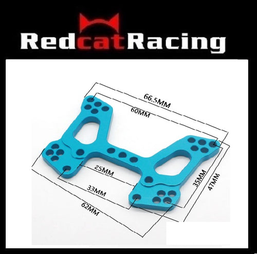 Redcat Racing 06036B Machined aluminum front shock tower (blue) 06036B | RedcatRacing.Toys