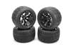 Redcat Racing 108002 Mounted Tire 4.7"x2.8" Size -14mm hubs (4pcs)-BK  108002 - RedcatRacing.Toys