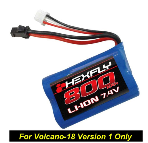 Redcat Racing Li-ion Battery (7.4V,800mAH)(ONLY FOR VOLCANO 18 Version 1) 28021 - DISCONTINUED - RedcatRacing.Toys