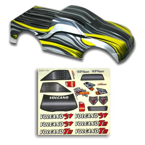 Redcat Racing 88024SY 1/10 Truck Body Silver and Yellow  88024SY * DISCONTINUED - RedcatRacing.Toys