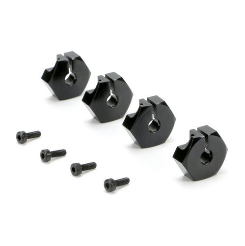 Redcat Racing 510135BK Clamp Type Wheel Hexes, 14mm (4) (Black) 510135BK - RedcatRacing.Toys