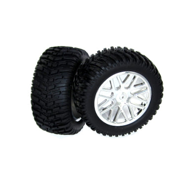 Redcat Racing 15502C Chrome Plated Wheels and Tires (2pcs)  15502C - RedcatRacing.Toys