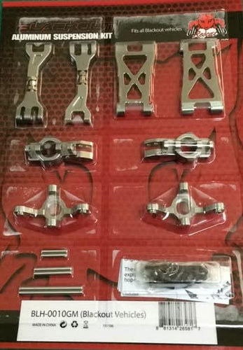 Redcat Racing BLH-0010GM Aluminum Hop Up Kit for Blackout XT,XB,SC BLH-0010GM - RedcatRacing.Toys
