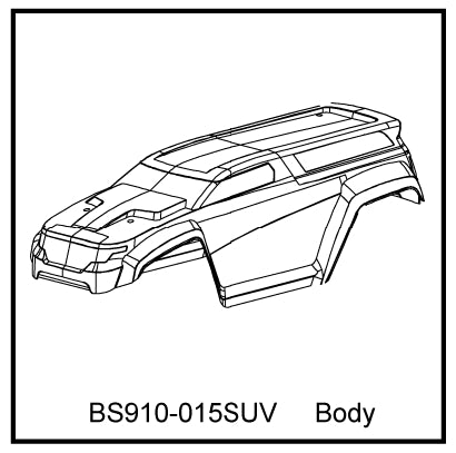 Redcat Racing BS910-015SUV T10 SUV Body Clear BS910-015SUV * DISCONTINUED - RedcatRacing.Toys