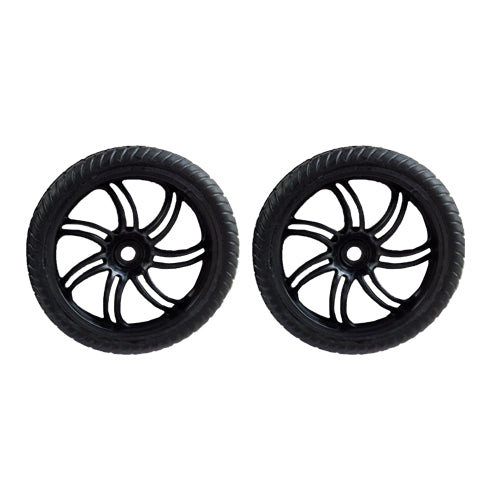 Redcat RacingBS210-003  Road Wheels, Black (L/R) S-TRYK-R BS210-003 - RedcatRacing.Toys