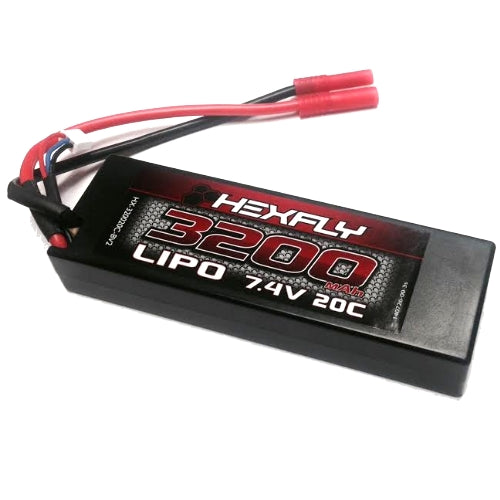 Redcat Racing LIPO Battery , 3200mAh  20C  7.4V (138.5mm x 46.5mm x 23.5mm)  HX-320020C-BV2 - RedcatRacing.Toys