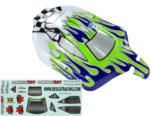 Redcat Racing 66002 1/10 Buggy Body Purple, Green, and White Flame - RedcatRacing.Toys