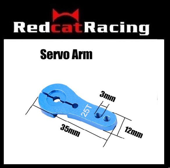 Redcat.Toys RER13328 25T Steering Servo Arm Horn Blue for Redcat/ HSP etc