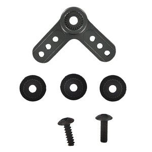 Redcat Racing 80236m Aluminum servo arm L-shape gun metal 80236m - RedcatRacing.Toys