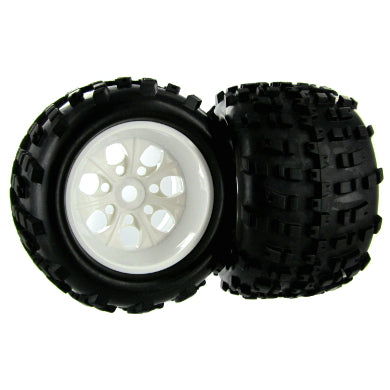 Redcat Racing 89105 White Wheel and Tires, 2pcs  89105 - RedcatRacing.Toys