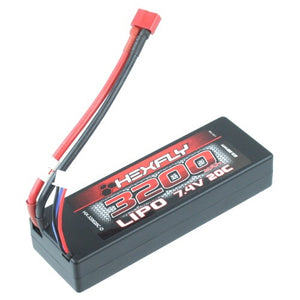 Redcat Racing 7.4V 3200 mAh LIpo battery with Deans connector HX-320020C-D - RedcatRacing.Toys
