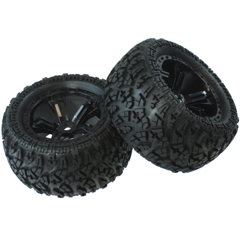 Redcat Racing 505313BK Mounted   Tire 7.1