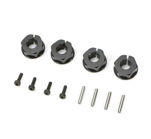 Redcat Racing 510174BK Clamp Type Wheel Hexes, 12mm (4) (Black)  510174BK - RedcatRacing.Toys
