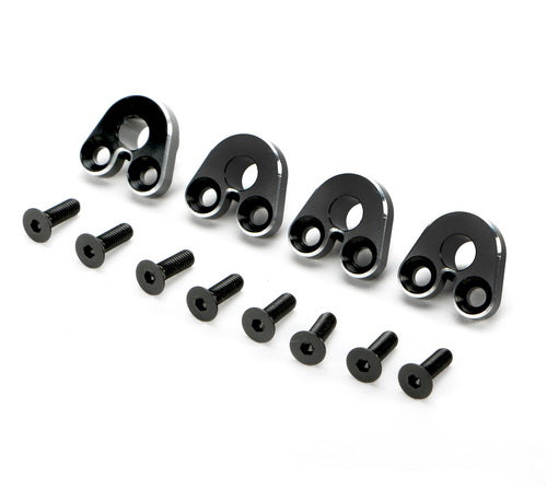 Redcat Racing 510173BK Aluminum Pivot Ball Mount (4) (Black) 510173BK - RedcatRacing.Toys
