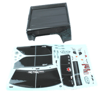 Redcat Racing 580-2S GunMetal Car Body Rear Part - RedcatRacing.Toys