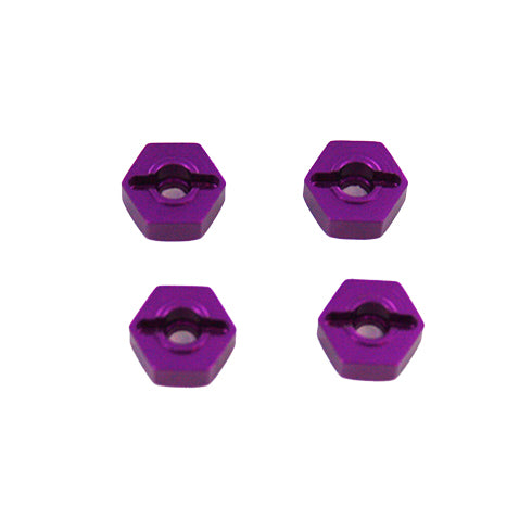 Redcat Racing 02134 Purple Aluminum Wheel Hex, 12mm (4pcs) 02134P - RedcatRacing.Toys