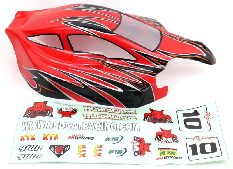 Redcat Racing 81357 1/8 Buggy Body Red and Black HURRICANE 81357 - RedcatRacing.Toys