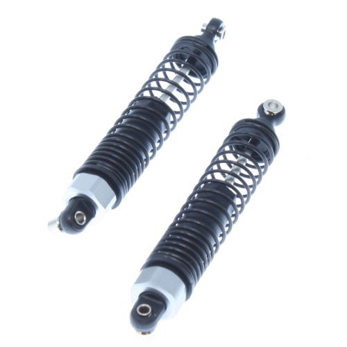 Redcat Racing Plastic body shocks w/ black springs (2pcs)  Silver 08001S - RedcatRacing.Toys
