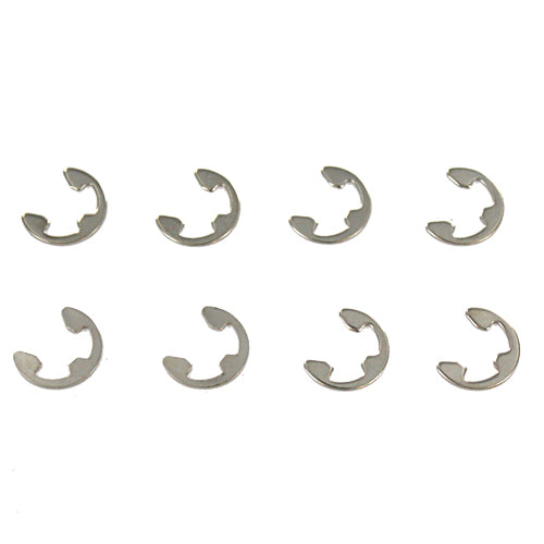 Redcat Racing Shock Tower Arm E-Clips, 8mm (8pcs) 50044 - RedcatRacing.Toys