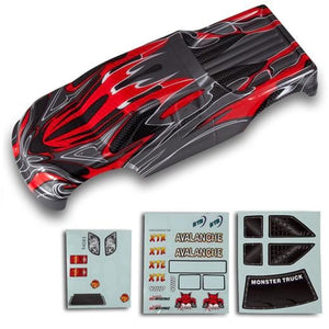 Redcat Racing 8311 1/8 Truck Body Red and Black 08311 - RedcatRacing.Toys