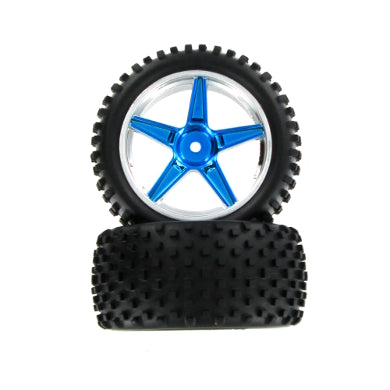 Redcat Racing 06026PB Complete Rear Wheels, Blue (2pcs)  06026PB - RedcatRacing.Toys