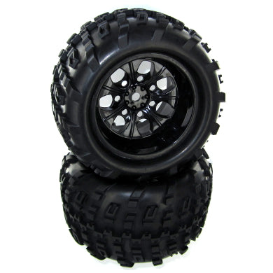 Redcat Racing 07065-10 Wheels Complete, 10mm Black (2pcs)  07065-10 - RedcatRacing.Toys