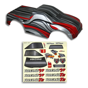 Redcat Racing 88022RS 1/10 Truck Body Red and Silver  88022RS - RedcatRacing.Toys