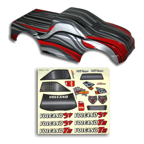 Redcat Racing 88022RS 1/10 Truck Body Red and Silver  88022RS - RedcatRacing.Toys