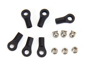 Redcat Racing 115027BK Ball End & 5.8mm Single Flanged Steel Ball (6) Black - RedcatRacing.Toys