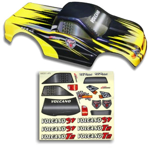Redcat Racing 25188-3 1/10 Truck Body Black and Yellow  25188-3 - RedcatRacing.Toys