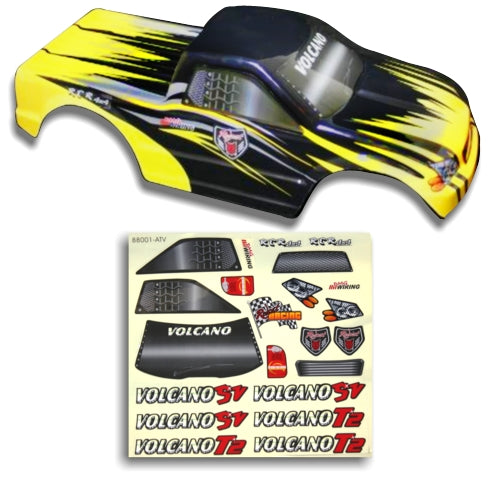 Redcat Racing 25188-3 1/10 Truck Body Black and Yellow  25188-3 - RedcatRacing.Toys