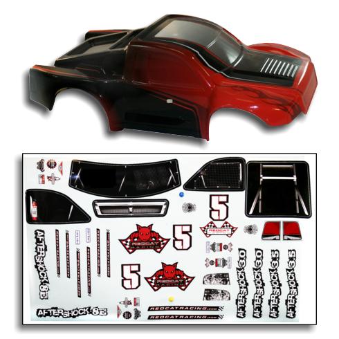 Redcat Racing BS804-002R 1/8 Short Course Truck Body Red and Black BS804-002R  * DISCONTINUED - RedcatRacing.Toys