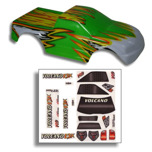 Redcat Racing 88009GY 1/10 Truck Body Green and Yellow  88009GY - RedcatRacing.Toys