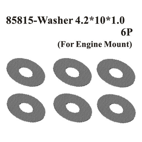 Redcat Racing 85855 Washer4.2*10*0.5(For Engine Mount) 6Pcs ~ - RedcatRacing.Toys