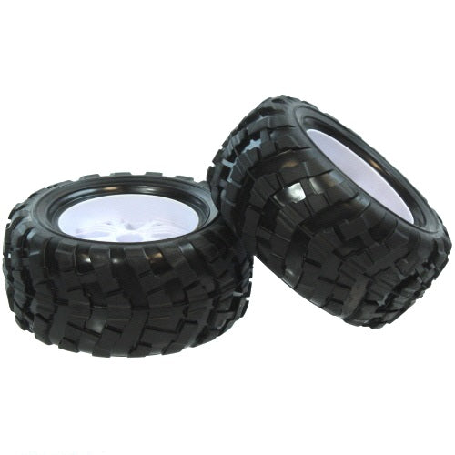 Redcat Racing BS908-001 Wheels and Tires, White  BS908-001 - RedcatRacing.Toys