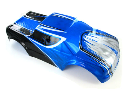 Redcat Racing R1102 Monster Truck Body, Blue, Black, and Silver - RedcatRacing.Toys