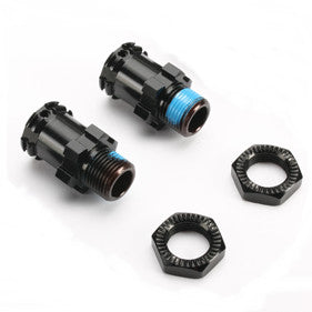 Redcat Racing 505231BK-15 Alum. Splined Wheel Hubs and Nuts +15mm (2)-Black - RedcatRacing.Toys