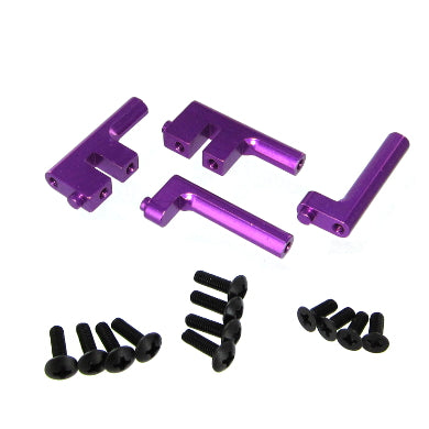 Redcat Racing 102203 Aluminum Radio Tray Posts, Purple (4pcs)  102203 - RedcatRacing.Toys