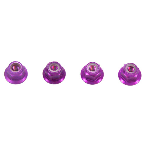 Redcat Racing Aluminum Nylon M4 Locknut, Purple (4pcs) 102049 - RedcatRacing.Toys