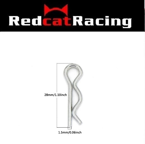 Redcat.Toys Body PIN Clip (PACK OF 10) for 1/8 1/10 1/14 1/18 RC Redcat HSP Traxxas