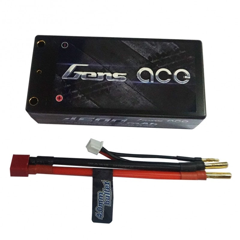 Redcat Racing Gens ace 4600mAh 7.4V 60C 2S2P HardCase Lipo Battery Shorty Pack GA-460060C-SHORTY - RedcatRacing.Toys