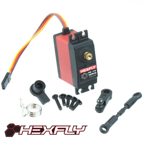 Redcat Racing HX-15CC Hexfly 15kg Servo, Short wire version with servo saver HX-15CC - RedcatRacing.Toys