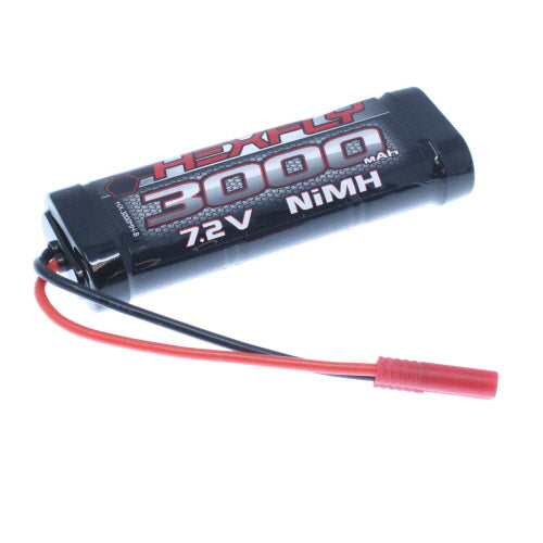 Redcat Racing HX-3000MH-B 3000 Ni-MH Battery - 7.2V with Banana 4.0 Connector HX-3000MH - RedcatRacing.Toys