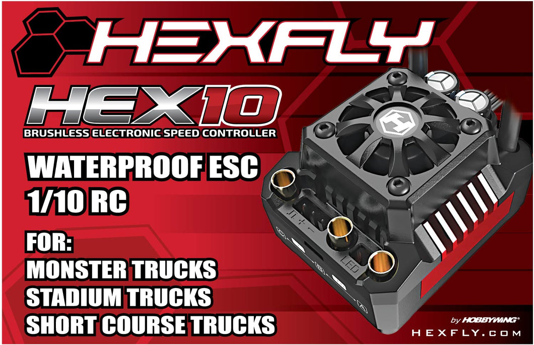 Redcat Racing HX-HEX10-120 HEX10 Waterproof  ESC HX-HEX10-120 - RedcatRacing.Toys