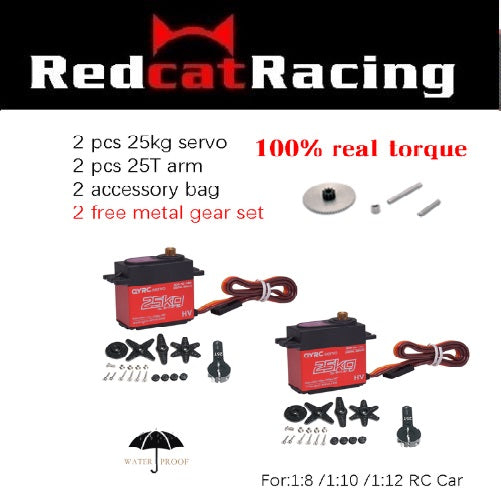 Redcat.Toys RER11857 25KG Metal Gear Waterproof Digital Servo - 2 pieces
