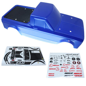 Redcat Racing RER12465 Blue Truck Body w/ Sticker Sheet KAIJU RER12465